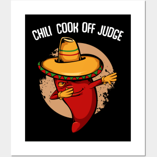 Chili Cook Off Judge - Dabbing Dab Pepper Posters and Art